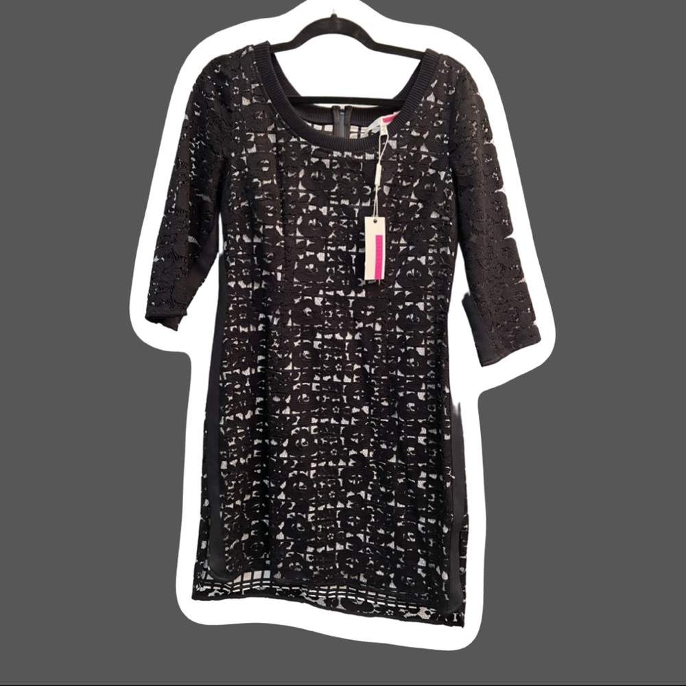 Tracy Reese Black & White Lace Dress
